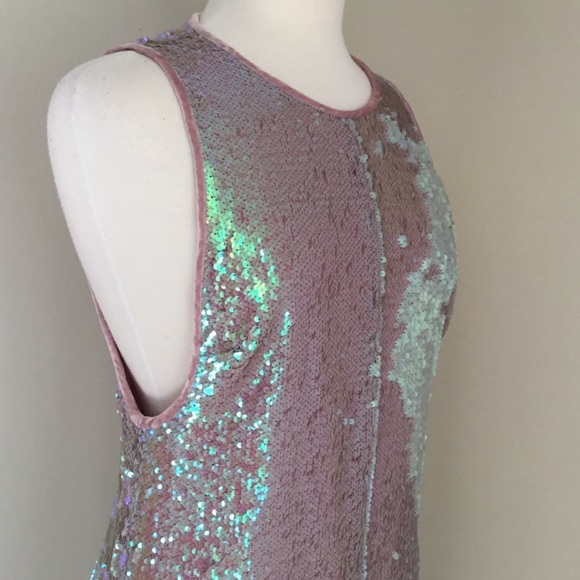 Free People Starbright sequin blush jumpsuit - Picture 9 of 11